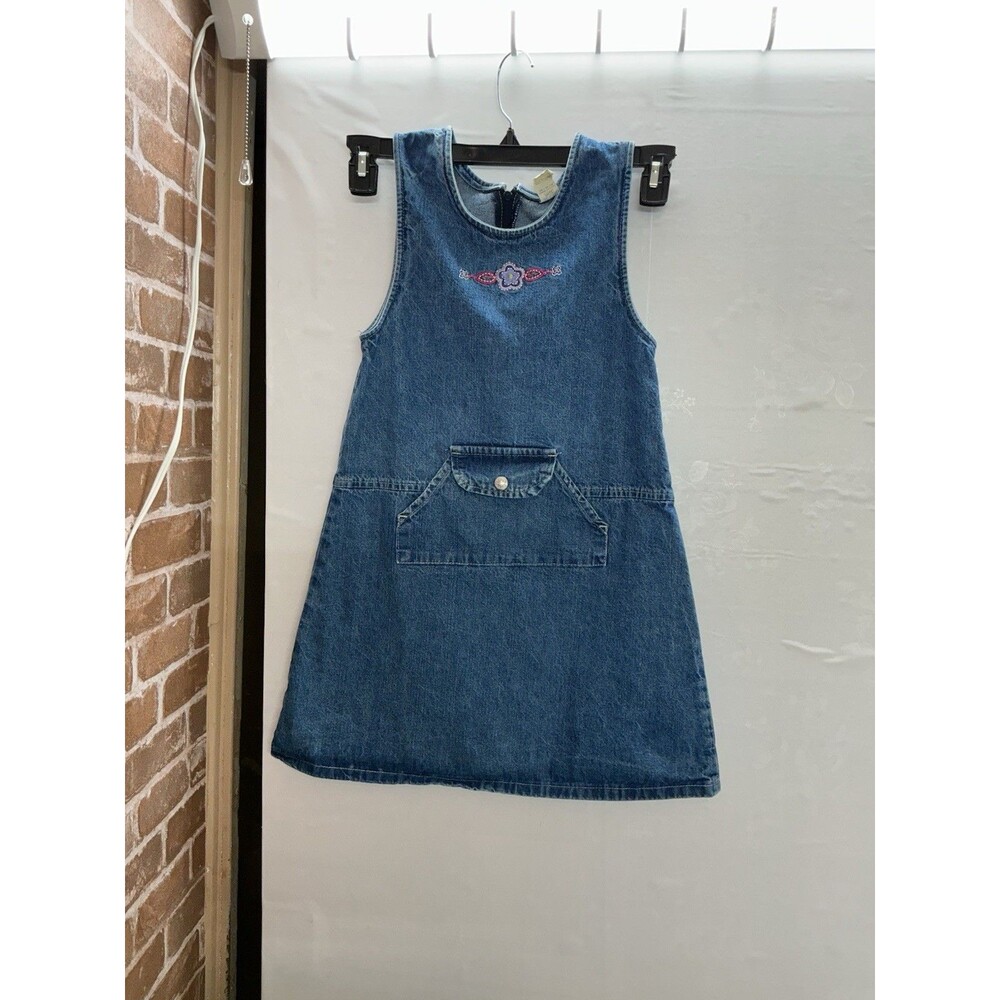Vintage Denim Girls Dress  Size 10